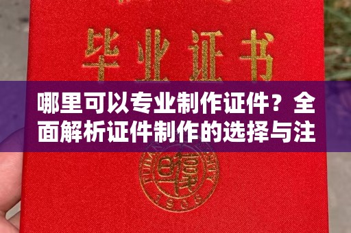 晋源哪里可以专业制作证件？全面解析证件制作的选择与注意事项